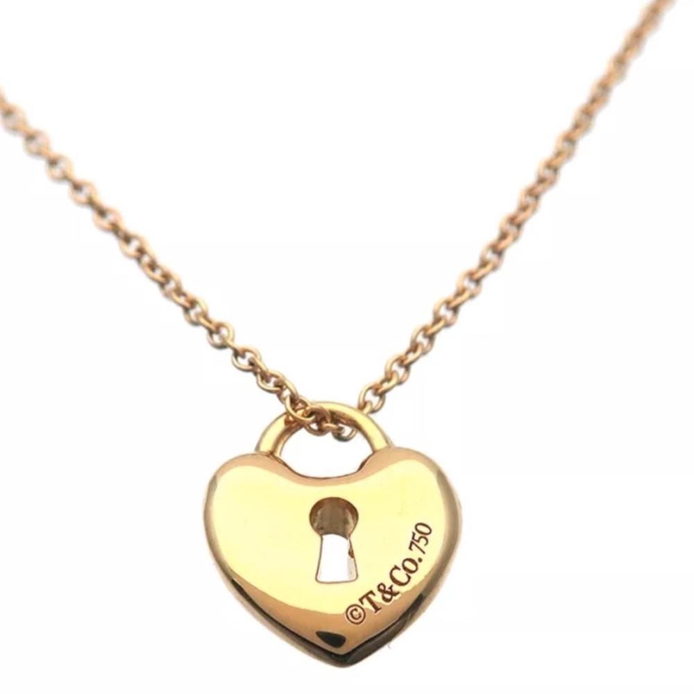 Tiffany & Co. Gold heart Lock necklace